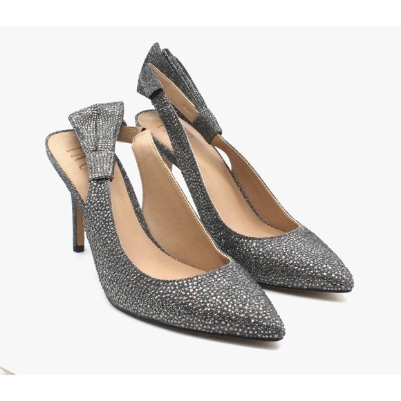 INC International Concepts Shoes - Inc Women's Cersei Slingback Bling-Bow Heels